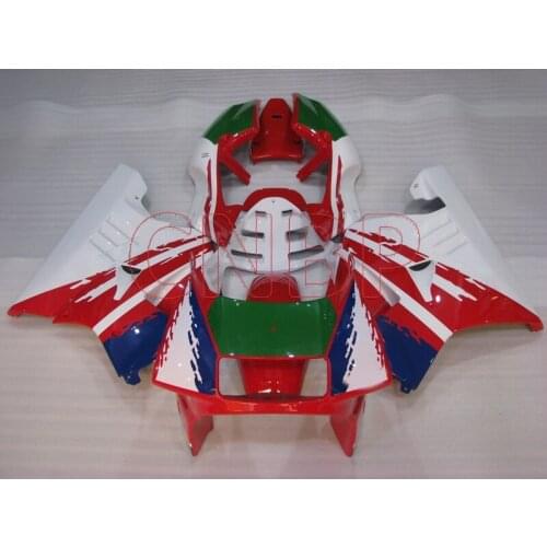Plastic Fairings NSR250R NC21 1990 - 1993 Red White Full Body Kits NSR250R NC21 1993 Fairing for Honda NSR250R 1990 no paint