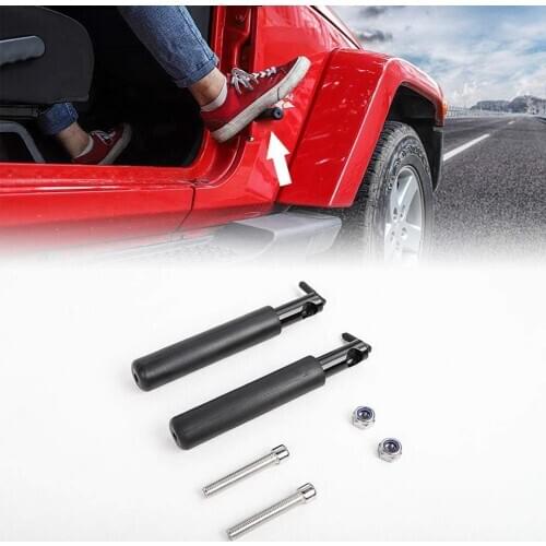 1 Pair Foot Pegs Rests Pedals Kick Panel for Jeep Wrangler Jk JKU 2007-2018 Universal Car Accessories