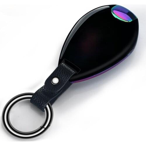 Full Screen Touch Induction Arc Lighter Leather Pendant Charging Cigarette Lighter Smoking Accessories for Weed Gadgets for Men