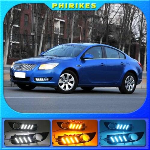 LED Daytime Running Lights For Buick Regal 2009-2013 Fog lamp ABS 12V DRL