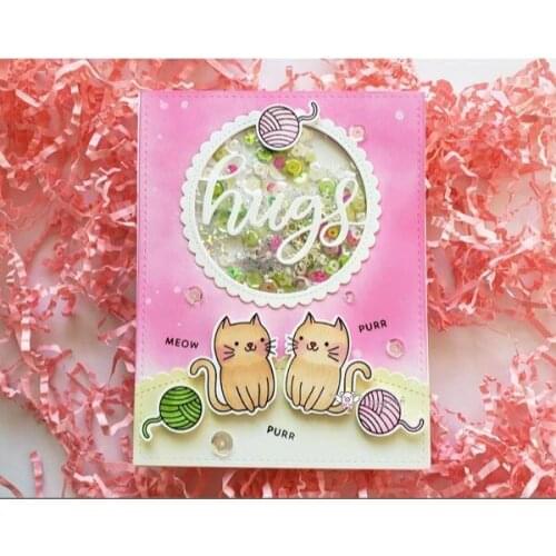 Hugs letter ring Metal Cutting Dies Stencils DIY Scrapbooking Paper/photo Cards Embossing Dies