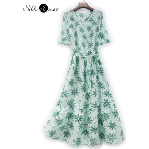 Зеленые летние платья YANGCANSAOSI China At AliExpress