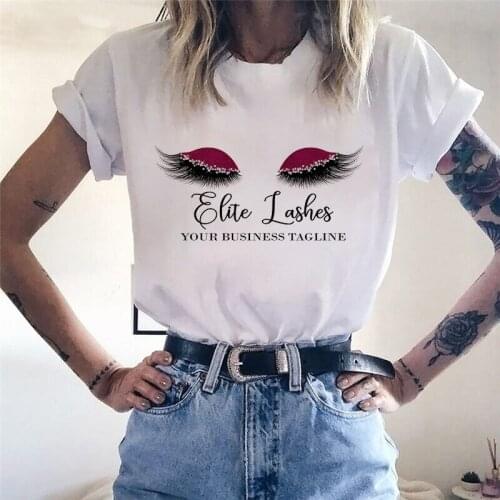 Lady Eye Shadow Colorful Printed Tshirt Female Fun Tees Round Neck Short Sleeve T Shirt Summer T Shirt