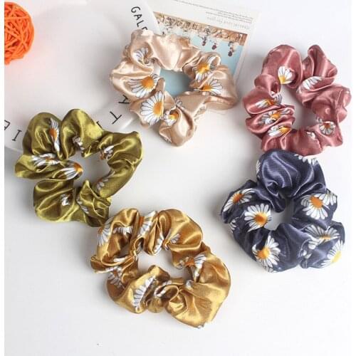 Oaoleer Women Hair Accesories Hair Tie Scrunchies Lady Scrunchies Ponytail Hair Female Holder Rope Print Hair Accessories