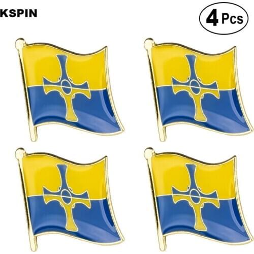 COUNTY DURHAM Lapel Pin Flag badge Brooch Pins Badges 4pcs