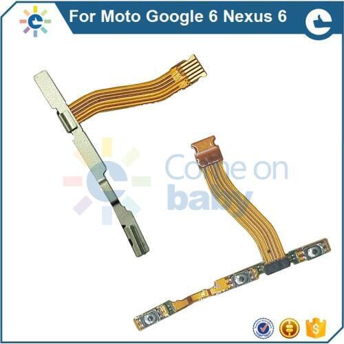 1-100pcs New arrival For Motorola Moto Google 6 Nexus 6 XT1100 XT1103 Volume button power on off Replacement