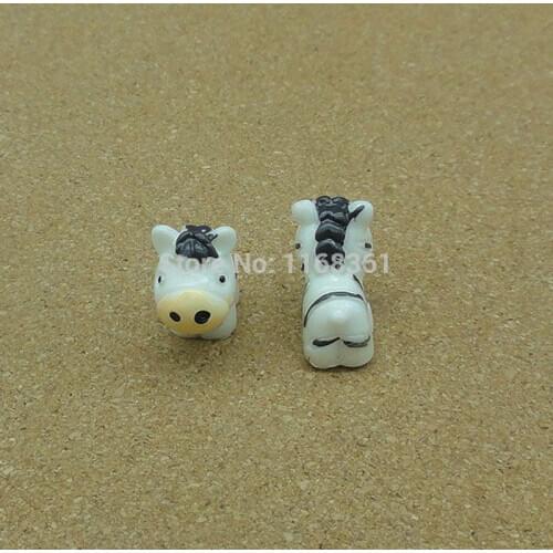 1pcs/lot resin solid zebra horse cartoon 22mm fairy garden gnome moss terrarium decor crafts bonsai home DIY A109-5