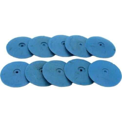 10pcs/set Knife Edge Silicone Wheel Blue Color Jewelry Polishing Prong Bezels Equipment Jeweler Tools
