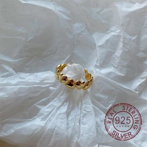 18k Gold Silver 925 Jewelry Multi Forever Love Heart Finger Rings for Women Jewelry Christmas & Valentines Day Gift