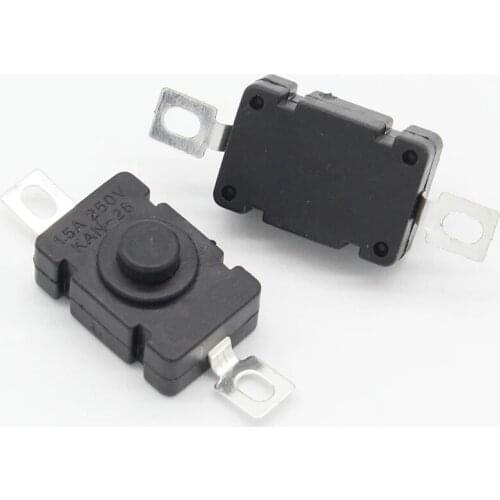 20pcs KAN-28 1.5A250V Flashlight Switches Self Locking SMD Type 18 x 12mm Push Button Switches 1812-28A DIY Model Toy Car fan