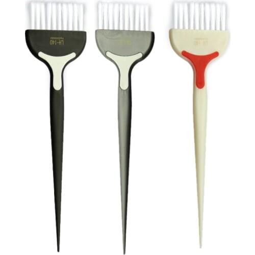 3pcs/bag Plastic Hair-dyeing Hair Color Dye Comb Brushes Tool Kit Tint Coloring Hair Treatment Professional Styling Tools UN185