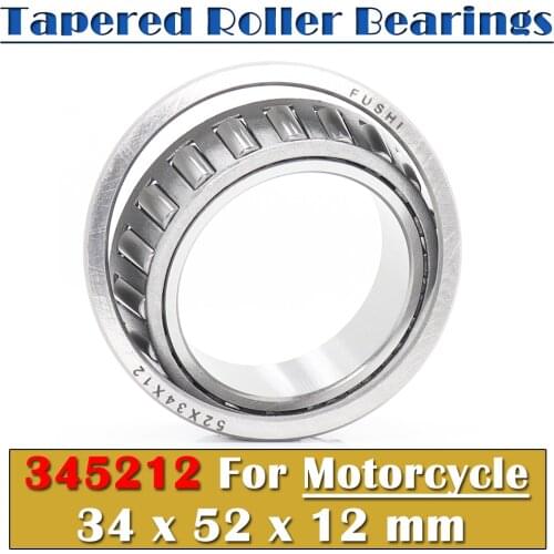 34*52*12 mm 1PC Steering Head Bearing 345212 Tapered Roller Motorcycle Bearings