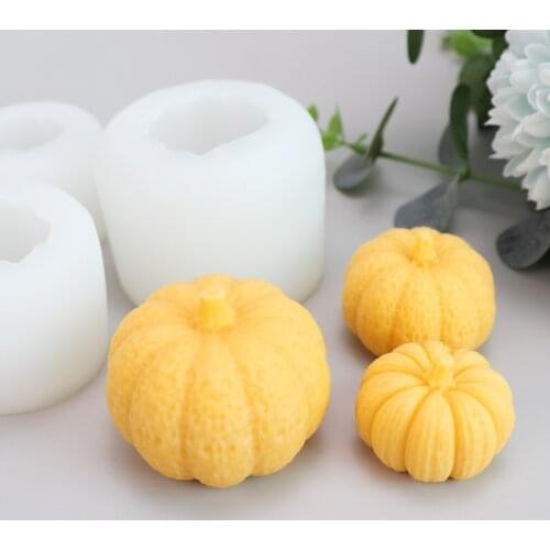 Halloween 3D Pumpkin Silicone Cake Mold Chocolate Mousse Fondant Dessert Baking Moulds DIY Pumpkin Shape Candle Soap Mold