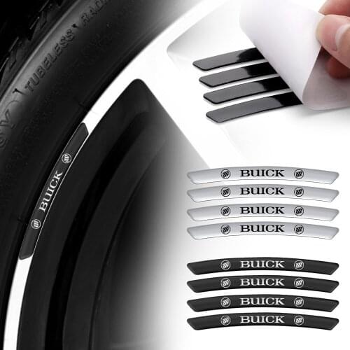 4pcs Car Decal Sticker Wheels Rims Racing Car Sticker Styling For Buick Regal Envision Lacrosse Encore Excelle Enclave Verano