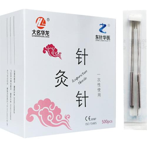 500Pcs/Box disposable Acupuncture Needle pin filiform needle Chinese traditional Acupressure Meridian Beauty tool