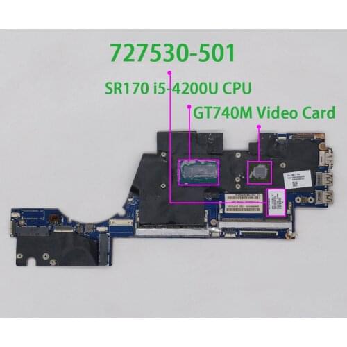 727530-501 727530-001 727530-601 740M/2G GPU I5-4200U CPU LA-9314P for HP 14-k Series 14T-K000 Notebook PC Motherboard Mainboard