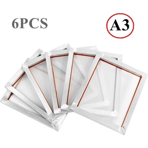 A3 Screen Printing Aluminum Frame 30X40Cm with White 43T-150T Silk Print Polyester Mesh for High-Precision Printed Circuit Board