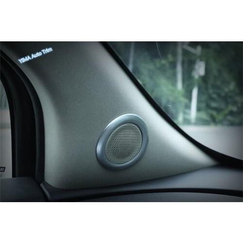 Lapetus Car Styling Pillar A Stereo Speaker Audio Ring Cover Trim Fit For Opel Vauxhall Mokka Buick Encore 2013 2014 2015 ABS