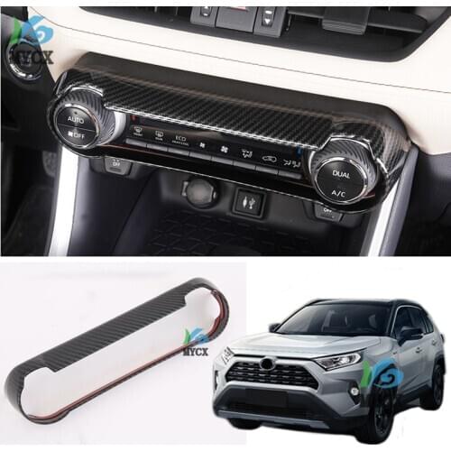 For Toyota RAV 4 RAV4 2019 2020 Car Interior Air Condition AC Switch Cover Trim ABS Plastic Auto Accessories