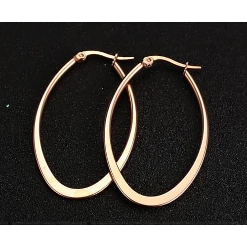 Glossy Fashion Jewelry Titanium Steel Earrings Earrings Hypoallergenic Earrings Wholesale High-end