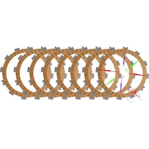 Best 7 Pcs Motorcycle Clutch Plate Set fit for Suzuki GSX-R600 GSXR 600 K6 K7