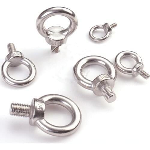 M6/M8/M10/M12/M14/M16/M20 304 stainless steel lifting ring screw Ring hook screw Eye Bolt