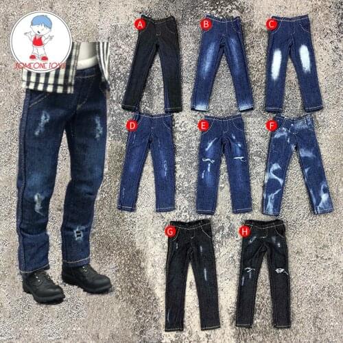 1/12 Scale Male colorful fashion jeans clothes for 6 Inches SHF Figma mezco Action Figures