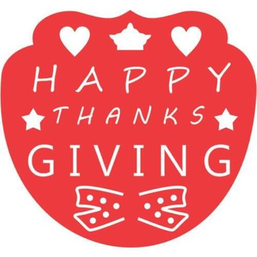 Metal Thanksgiving text paper die cutting dies for Scrapbooking/DIY Easter wedding Halloween Easter card