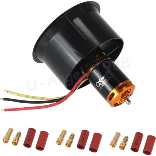 64mm EDF Set 2822 3500KV Motor with 12 Blades Ducted Fan for RC Airplane