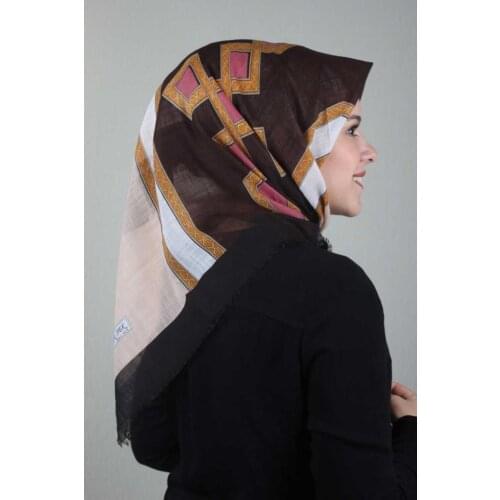 NUR SILK PATTERNED LINEN FLAMLI SCARF-DESEN-20-RENK-05