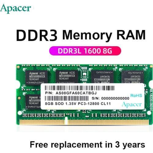 APACER 4GB / 8GB SODIMM DDR3L 1600 PC3L-12800 Notebook RAM - DDR3 L Laptop memory notebook RAM