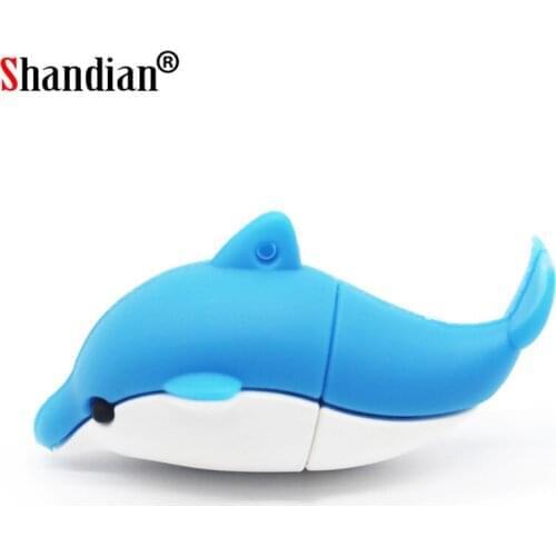 SHANDIAN realy capacity Novelty Cartoon Cool style 4GB 8gb 16GB 32GB 64gb Shark USB 2.0 Flash Drive Udisk Pen drive new arrival