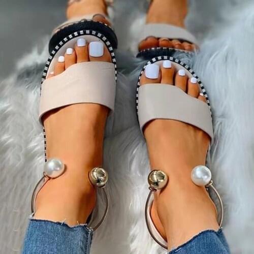 Women Sandals New Flat Fashion Shoes Solid Color Casual Summer Shoes