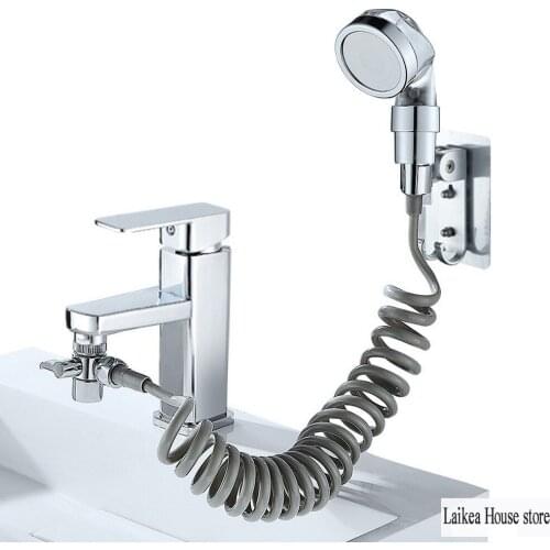 Washbasin Basin Faucet External Shower Toilet Handheld Filter Telescopic Small Sprinkler Set Shampoo Room Artifact Bathroom Kit