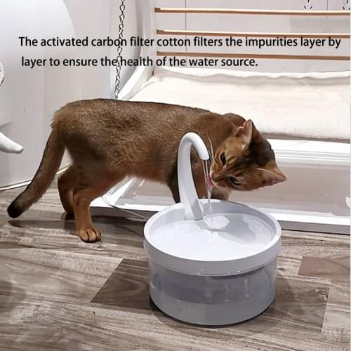 Swan Neck Pet Fountain Dog Fountain Automatic Water Dispenser for Dogs and Cats