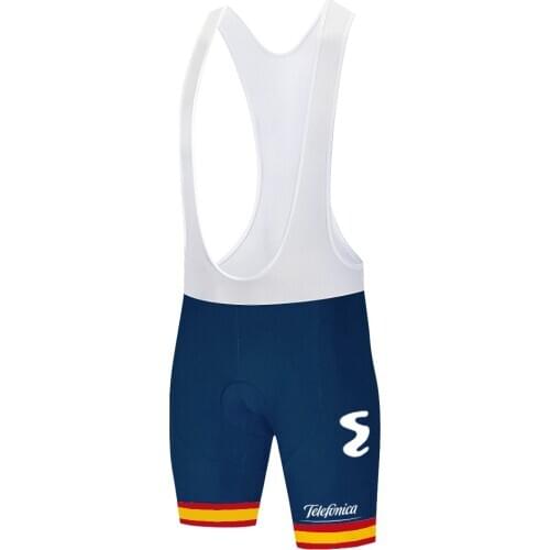 Movistar team laser cut completo ciclismo estivo 2020 MTB Quick Dry Breathable cycling shorts men cyclisme homme 20D gel