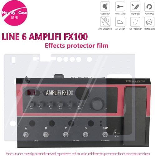 Neway-Case Electric Guitar Effect Protector Film for LINE 6 AMPLIFi FX100 Guitar Effect Pedal Accessories