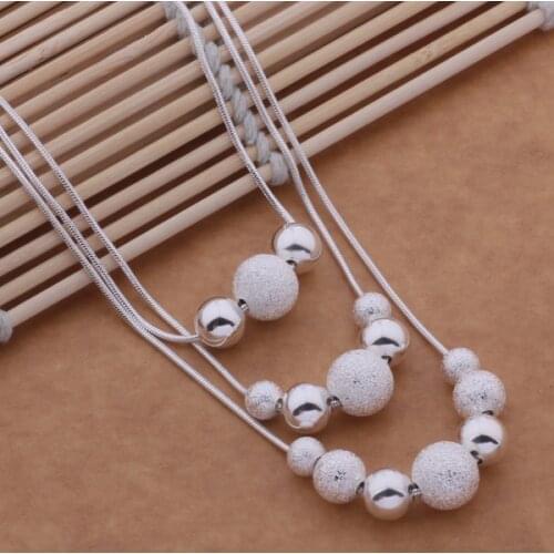 AN493 Hot sterling Necklace fashion jewelry pendant /aujajlqa aznajqua silver color