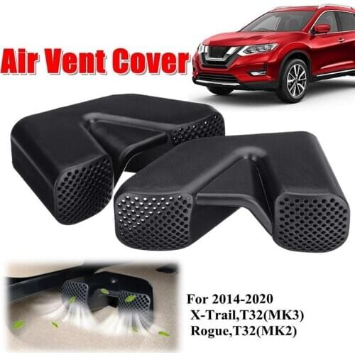 1 Pair Car Air Condition Outlet Vent Grilles Covers Front Seat AC Heater Floor Vent Protector for Nissan X-Trail T32 Qashqai J11
