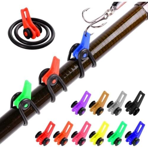 10pcs/bag Plastic Fishing Hook Secure Keeper Holder for Fishing Rod Pole Fishing Lures Bait Safety Holder Fishing Accessories