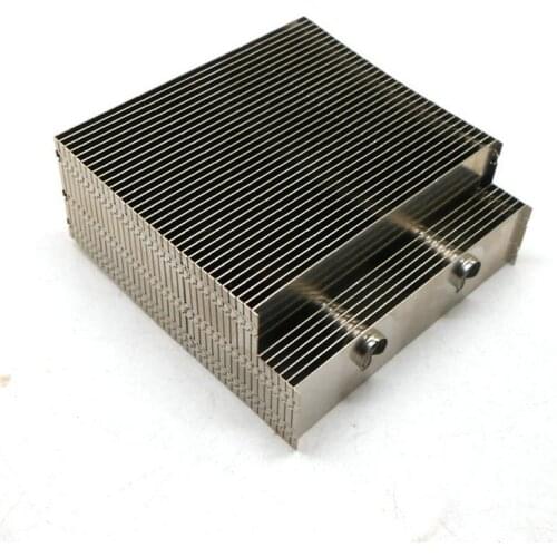 Aluminum fin with 2 holes for heat pipe(6mm diameter)