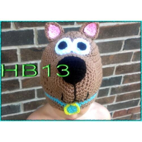 Free shipping,New Cute handmade Cartoon Baby Children Crochet Knit Earflap Cap Warm Ear Hat 100% cotton