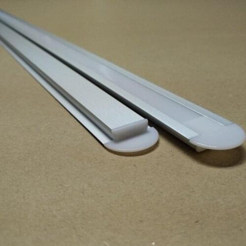 Free Shipping 70M/Lot 2M LED Strip Aluminum Profile with Cover Clips and End Caps, LED Aluminum Channel Strip Housing