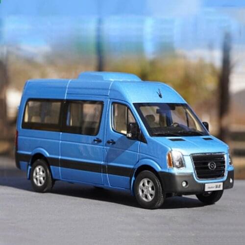 Diecast1:24Scale Huanghai Bus Ruitu Commercial Vehicle Alloy Model Car Metal Collectible Decoration Souvenir Ornaments Hot Toys