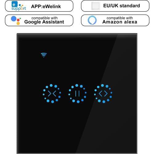 Ewelink smart curtain motor Electrical Blinds WiFi Switch Touch APP Voice Control by Alexa Echo Google Home AC 110 V 220V EU/US