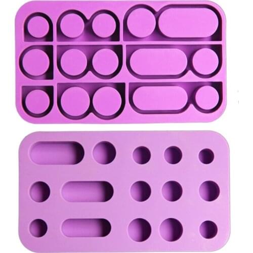 Assorted Sizes Resin Ring Molds Single Double Three Holes Silicone Rings Mold Creative Ornament Resin Artwork Supplies