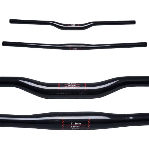 TOSEEK Matte Bike Mountain Handlebar Sets Carbon Fiber Handlebar + Cycling Seatpost + Bicycle Stem For MTB Bike Parts