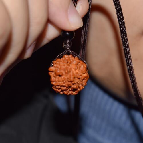HOBBORN Classic Nepal Rudraksha Women Necklace Natural Beaded Handmade Men Buddha Meditation Necklaces & Pendants Charm Jewelry