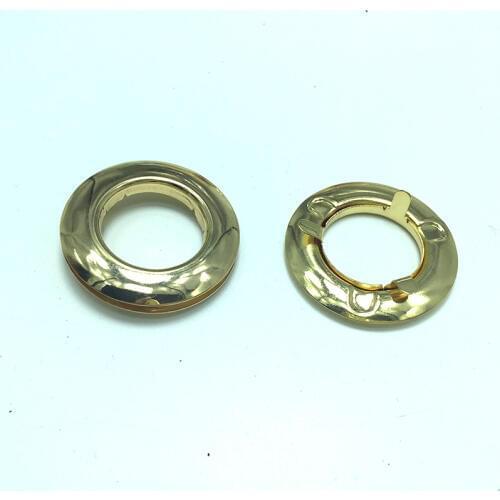 Round eyelets Light Gold, 3/4 Inch ( Inner 20mm ) Gold eyelets, bag making eyelets