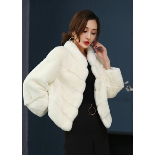 Real Mink Fur Plus Size Jacket Autumn Winter Coat Clothes Korean Coats and Jackets Women Chaqueta Mujer MY1069